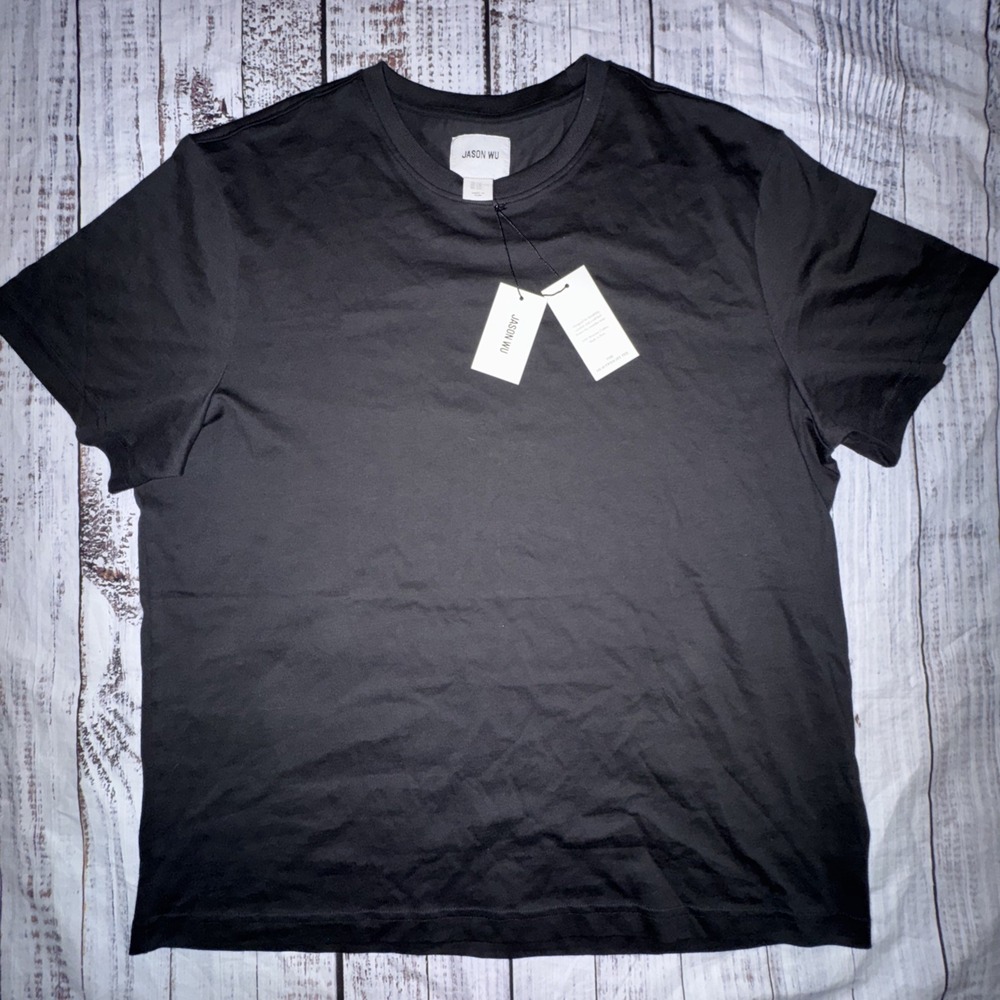Jason Wu Heavyweight Tee Mens XXL Black NEW Short Sleeve Peru Cotton  T-Shirt